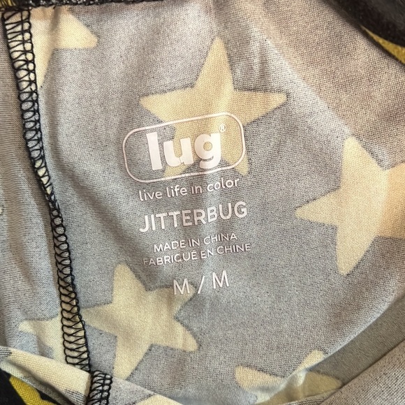 Lug Jitterbug Long Sleeve Pajama Set in Rockstar sz M NWOT - Picture 8 of 10